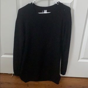 Black High/Low sweater